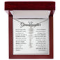 To My Granddaughter - Never Forget That I Love You - Birth Flower Name Necklace