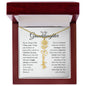 To My Granddaughter - Never Forget That I Love You - Birth Flower Name Necklace