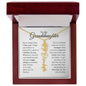 To My Granddaughter - Never Forget That I Love You - Birth Flower Name Necklace