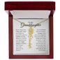 To My Granddaughter - Never Forget That I Love You - Birth Flower Name Necklace