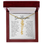 To My Granddaughter - Never Forget That I Love You - Birth Flower Name Necklace
