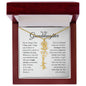 To My Granddaughter - Never Forget That I Love You - Birth Flower Name Necklace