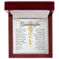 To My Granddaughter - Never Forget That I Love You - Birth Flower Name Necklace