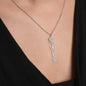 To My Granddaughter - Never Forget That I Love You - Birth Flower Name Necklace