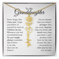 To My Granddaughter - Never Forget That I Love You - Birth Flower Name Necklace