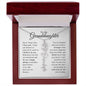 To My Granddaughter - Never Forget That I Love You - Birth Flower Name Necklace