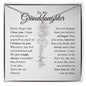 To My Granddaughter - Never Forget That I Love You - Birth Flower Name Necklace