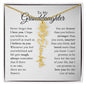 To My Granddaughter - Never Forget That I Love You - Birth Flower Name Necklace