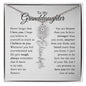 To My Granddaughter - Never Forget That I Love You - Birth Flower Name Necklace
