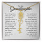 To My Granddaughter - Never Forget That I Love You - Birth Flower Name Necklace