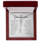 To My Granddaughter - Never Forget That I Love You - Birth Flower Name Necklace