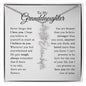 To My Granddaughter - Never Forget That I Love You - Birth Flower Name Necklace