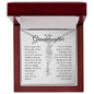 To My Granddaughter - Never Forget That I Love You - Birth Flower Name Necklace