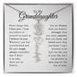 To My Granddaughter - Never Forget That I Love You - Birth Flower Name Necklace