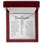 To My Granddaughter - Never Forget That I Love You - Birth Flower Name Necklace