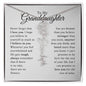 To My Granddaughter - Never Forget That I Love You - Birth Flower Name Necklace