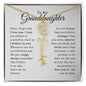 To My Granddaughter - Never Forget That I Love You - Birth Flower Name Necklace