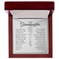 To My Granddaughter - Never Forget That I Love You - Birth Flower Name Necklace