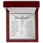 To My Granddaughter - Never Forget That I Love You - Birth Flower Name Necklace