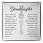 To My Granddaughter - Never Forget That I Love You - Birth Flower Name Necklace
