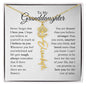 To My Granddaughter - Never Forget That I Love You - Birth Flower Name Necklace