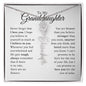 To My Granddaughter - Never Forget That I Love You - Birth Flower Name Necklace